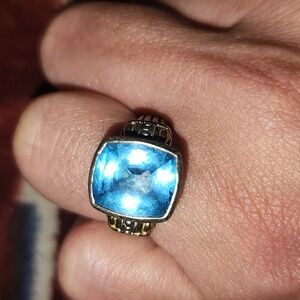 Lagos Blue Topaz Ring Size 7